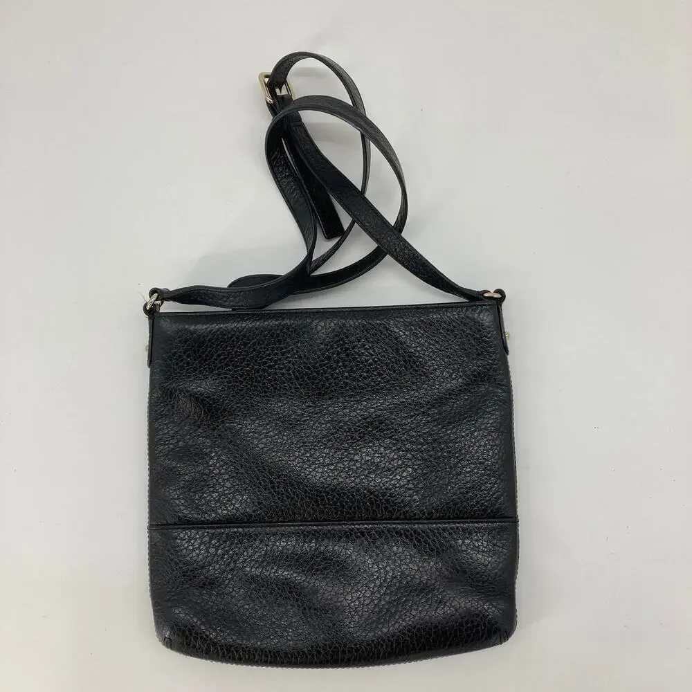 Kate Spade black pebbled leather crossbody bag